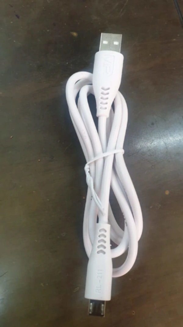 VIP USB DATA CABLE 2.5Amp - White, 6 Months, VC-111